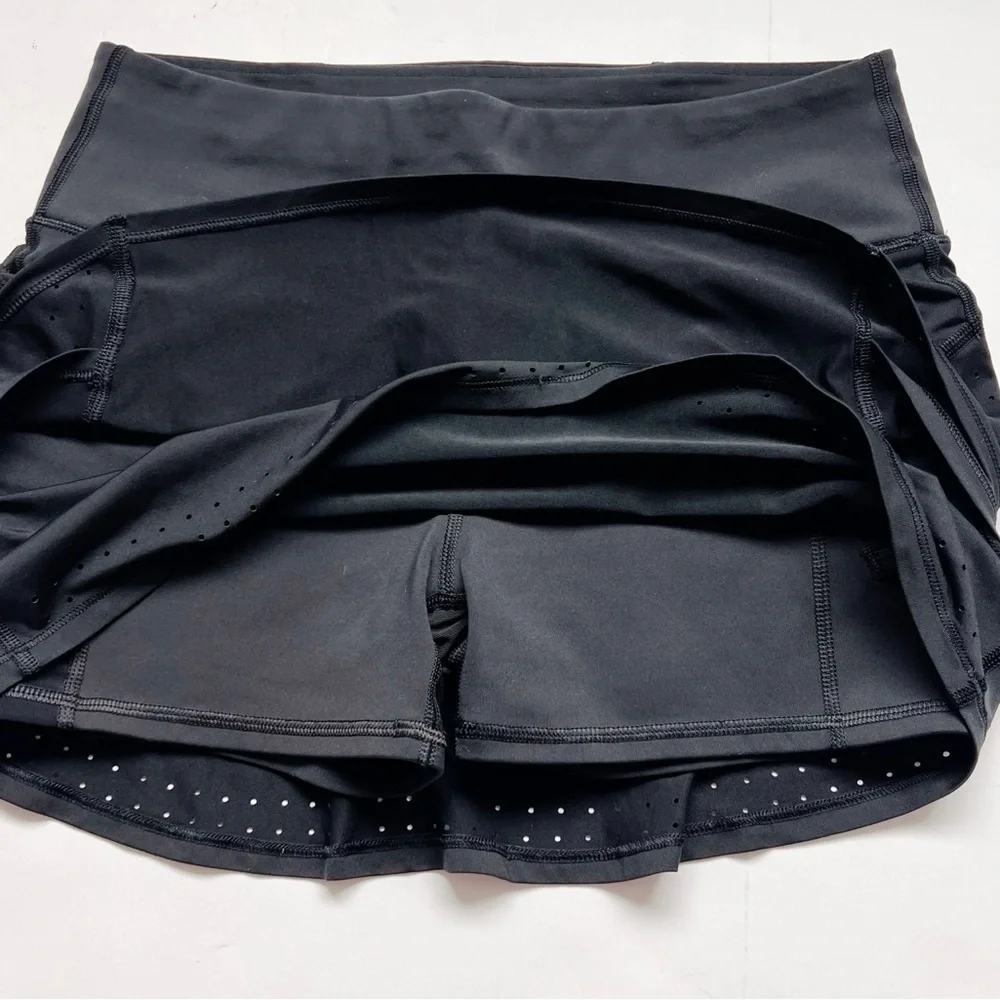 Athleta skirt Stealth Trucool Skort Skirt Tennis Golf Pickleball Black Small - Picture 5 of 7